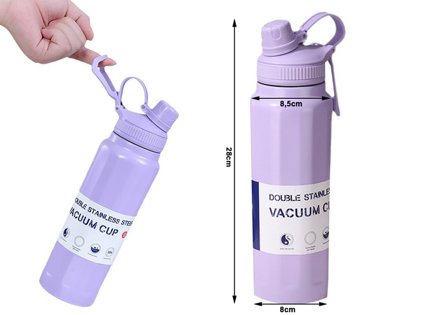 Thermos bidon thermos mug grande contenance 700 ml avec poignée pour boissons chaudes et froides