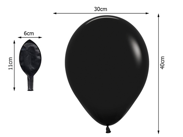 Komplekt halloween õhupallid must oranž 20tk