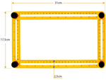 Bevel multifunction templater ruler angle measure