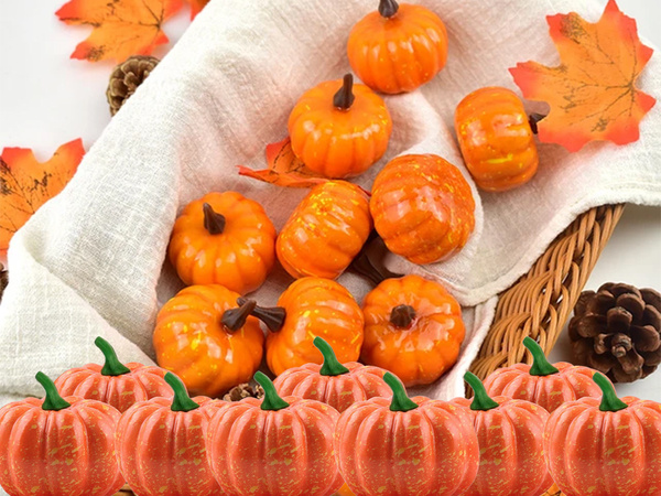 Dekoratívna tekvica umelá polystyrénová dekorácia halloween jeseň