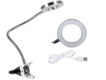 24 led cosmetic desk lamp with clip clip