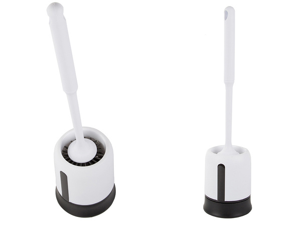 Silicone toilet brush for the bathroom leak-proof full base