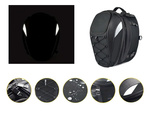 Sac à dos moto casque moto sac étanche sacoche siège 2in1