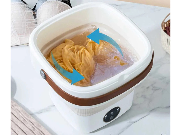 Mini lave-linge portable petit lave-linge de voyage pliant pour vêtements et linge 11l