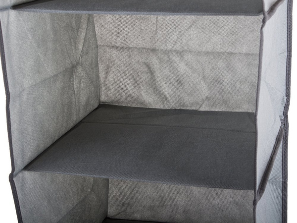 Kleiderschrank organizer hängeregal mit 2 einlegeböden 50cm