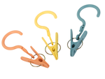 Clip with hook set of 3 pieces laundry drying clip