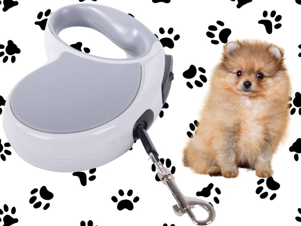 Automata póráz 5m erős kutyának 15kg-ig, zárral erős hosszú