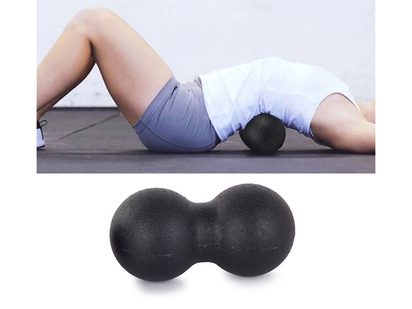 Exercițiu de masaj minge role dublu