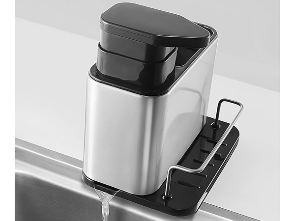 Fregadero De Cocina Dispensador De Jabón Líquido Esponja Recipiente