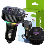 Автомобильный передатчик fm mp3/wma usb a+usb c 30w bluetooth 5.3 led qc 3.0