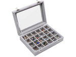 Schmuckkästchen organizer display wildleder