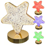 Table star night light crystal led rgb usb