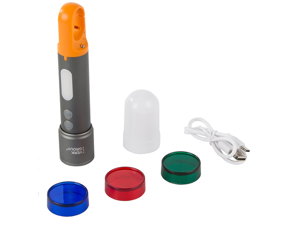 Vojaška taktična svetilka zoom coba tg cob usb