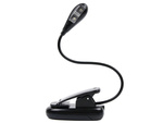 Clip led lampara escritorio escuela flexible lectura doble clip