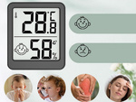 Digital thermometer mini weather station room hygrometer battery magnet