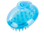 Silicone massage brush for head and body wash