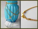 Vidrio de lectura cuello de oro 5x elegante