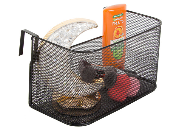 Basket metal door-hung organiser kitchen hanging shelf