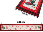 Camino de mesa de navidad camino de mesa decorativo de navidad 220x38cm