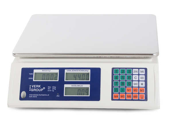 Calculo electronico almacenes pesos lcd 40kg