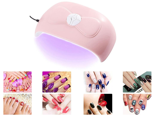 Uv nail lamp 18 led 54w hybrids gels dual