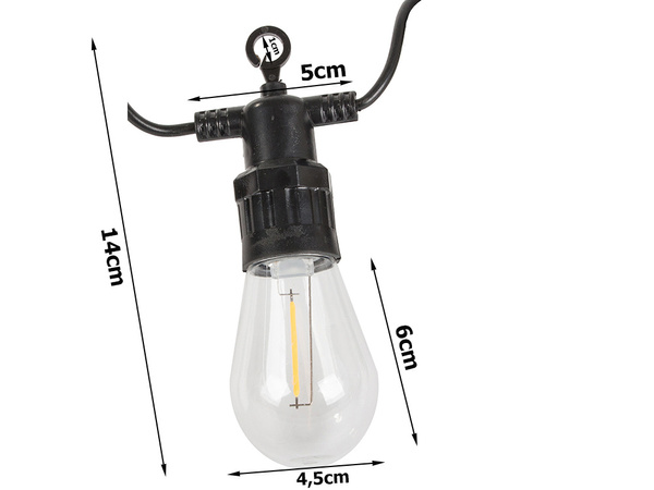 Aed garland valguskett 15 led tuled