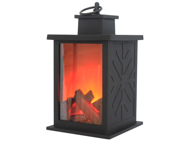 Lantern decorative led fireplace movable flame lamp electric batteries