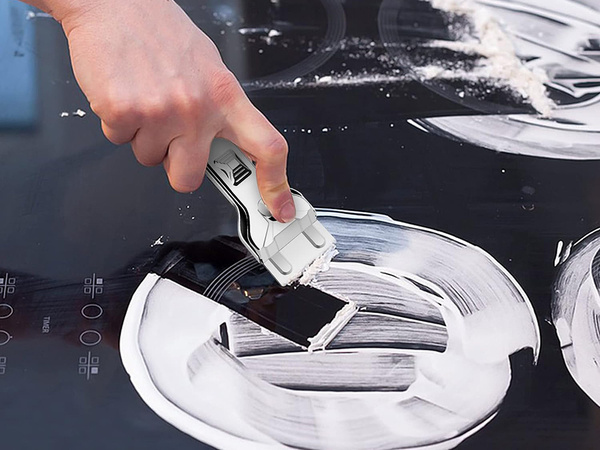 Inductic škrabka na varnou desku, keramické řezačky na sklo x6