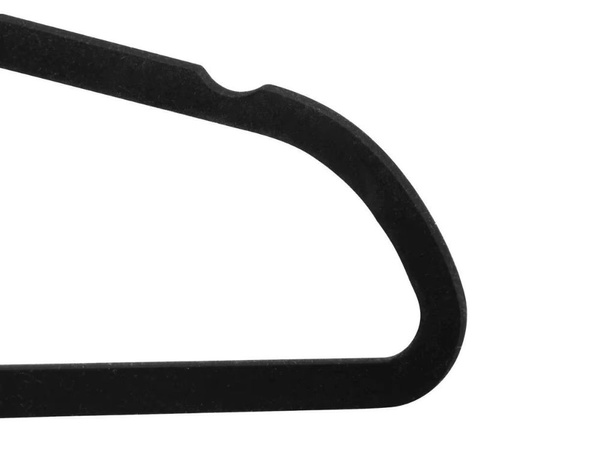 Velour clothes hangers black anti-slip set of 20 pieces