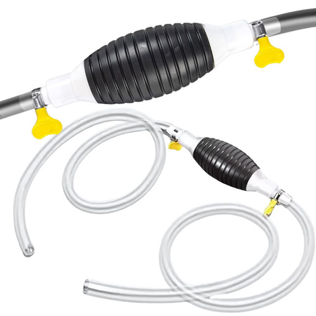 PUMPE ZUM ABLASSEN VON KRAFTSTOFF WASSER ÖL ÖL HANDPUMPE SET 2M SCHLAUCHSCHELLEN
