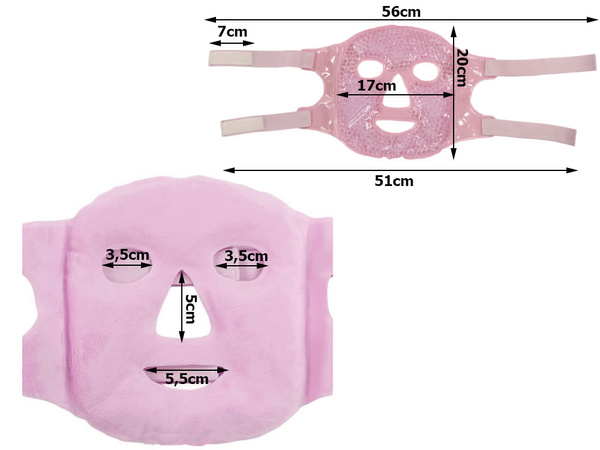 Kühlende gel-gesichtsmaske wärmende gel-augenpackung