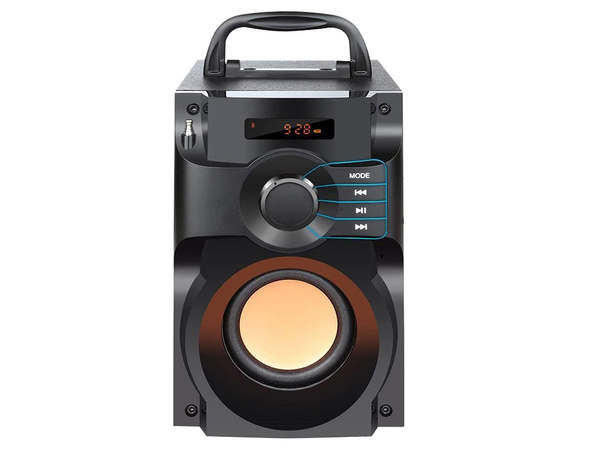 DRAHTLOSER BLUETOOTH-LAUTSPRECHER TRAGBARES MOBILRADIO FERNBEDIENUNG DISPLAY