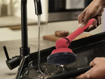 Brosse à récurer pour casseroles, poêles et casseroles brosse à récurer de cuisine solide