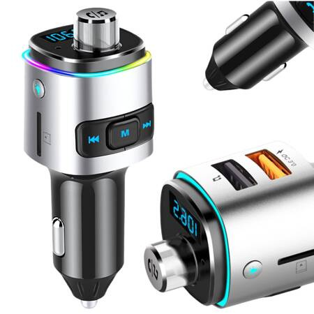 Bluetooth fm transmitter autolaadija fast 2x usb lumination