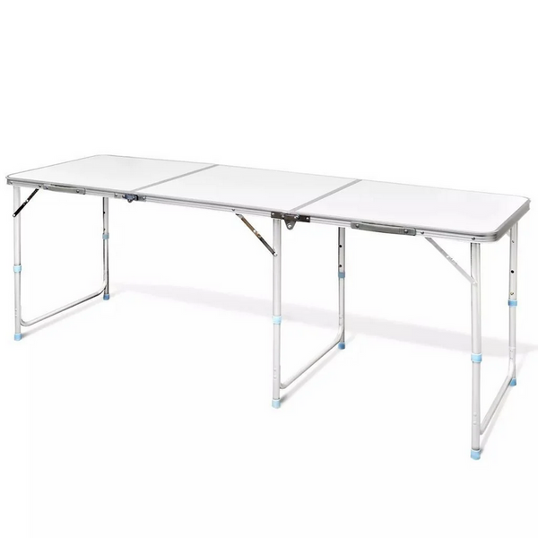 Mesa de viaje plegable camping mesa de jardín maleta grande 180x60