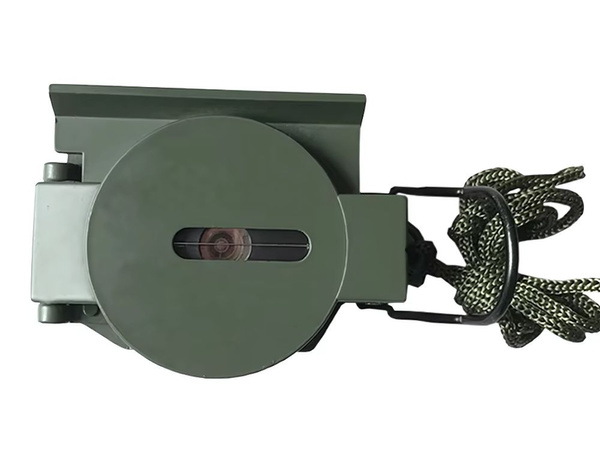 Kompas profesjonalny taktyczny wojskowy militarny metalowy zamykany linijka