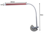 Lampe de bureau sans ombre avec clip cosmétique