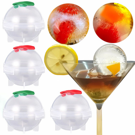 Jääpallid jäävormi komplekt 4 tk joogipall