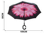 Umbrelă inversată umbrelă pliabilă inversată fire puternice solide în picioare