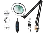 Lampe loupe dermatologique cosmétique à led verre