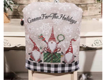 Chair back cover christmas decoration christmas decoration decoration