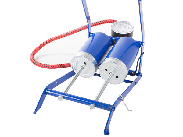 Bomba de pie de coche dos pistones piezas finales bicicleta