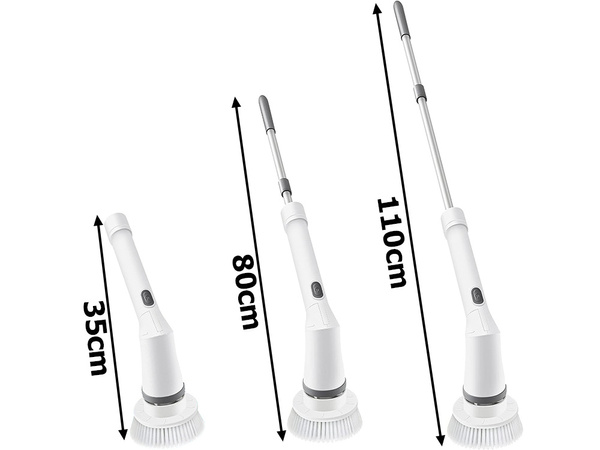 Brosse rotative électrique pour joints de carrelage mop avec 6 embouts tornado