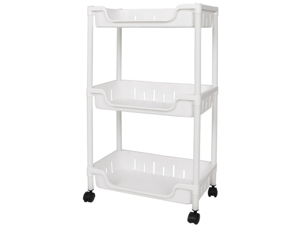 Kopalnica polica kuhinjska omarica mobilna knjižnica na kolesih 3 ravni kavlji