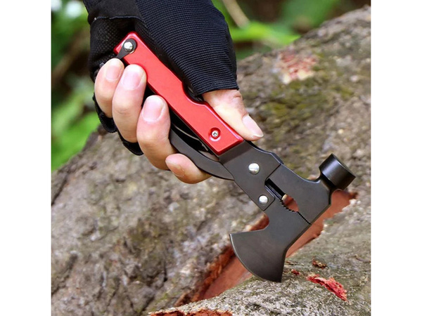 Multitool multifunkcionālie instrumenti 17in1 survival āmurs smalcinātājs kombinatori