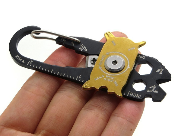 Obroč za ključe nož multitool preživetje 20in1