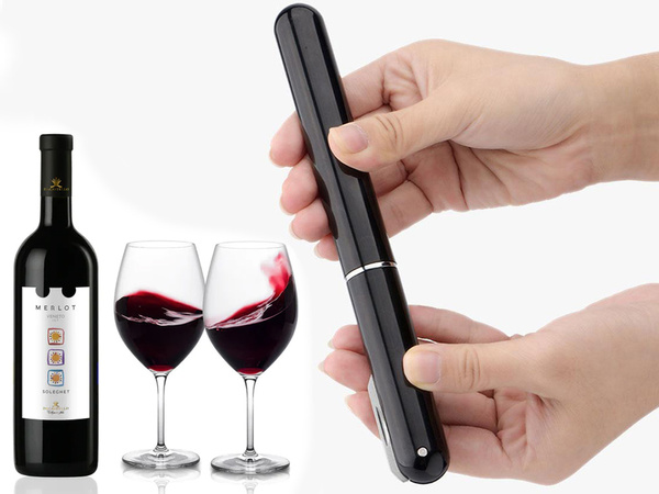Tire-bouchon ouvre-vin coupeur pneumatique