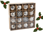 Bombe choinka za choinko 6cm set 16 kosov bomb decoration holy holiday designs