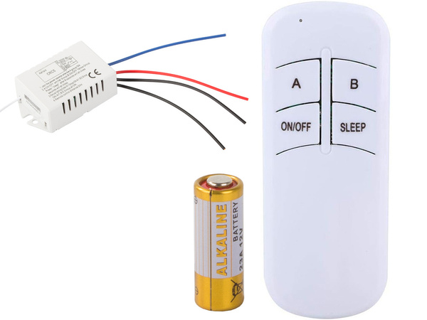 Bezvadu ieslēgšanas/izslēgšanas slēdzis 1 radio kanāla tālvadības pults