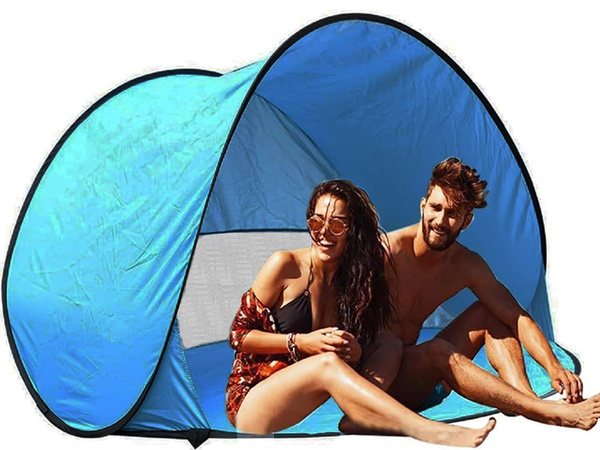 Beach tent self folding uv screen large garden pop-up cover